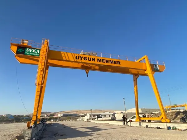 Uygun Mermer - Double Girder Gantry Crane project, photo 3
