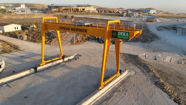 Uygun Mermer - Double Girder Gantry Crane project, photo 4