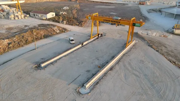 Uygun Mermer - Double Girder Gantry Crane project, photo 5